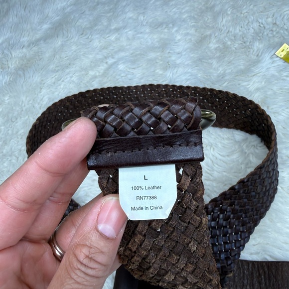 J. Crew Brown Woven Leather Belt - Picture 8 of 13